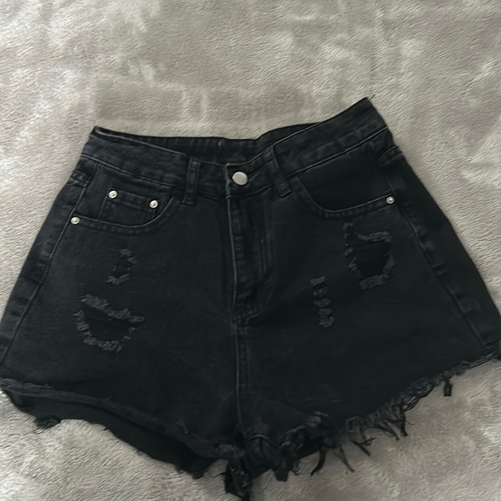 SHEIN Black jeans shorts